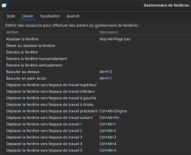 keybindings