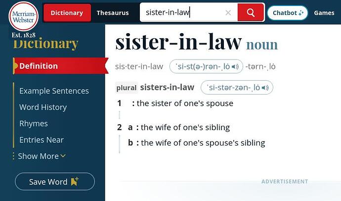 sister-in-law-definition