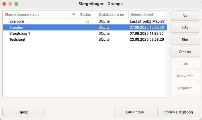 example database locked