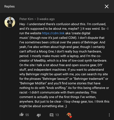 Peter Kiran Response