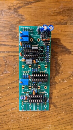 Kassutronics Wavefolder PCB, assembled but without pots and jacks