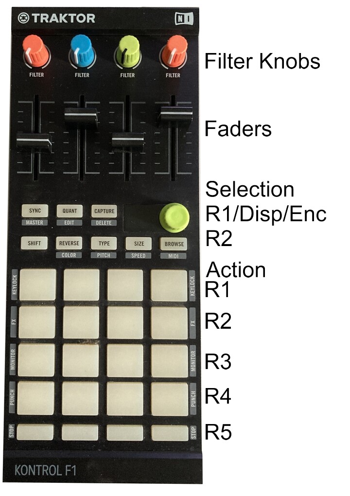 TRAKTOR KONTROL F1 MIDIコントローラー Amazon.com: Native Instruments 22504 Traktor Kontrol F1 DJ