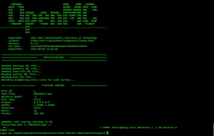 error when run with openmc . -p command .png