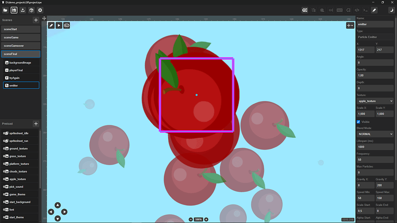 Visual customization of particles