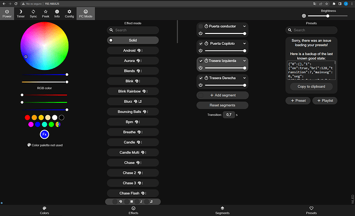 presets