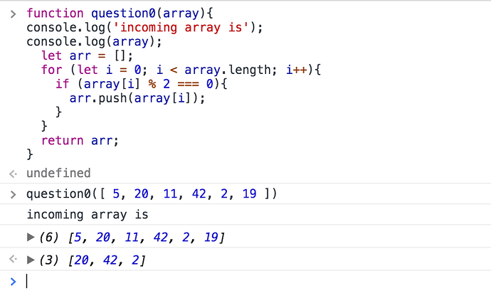 Print All Even Numbers From Array? - Javascript - The Freecodecamp Forum