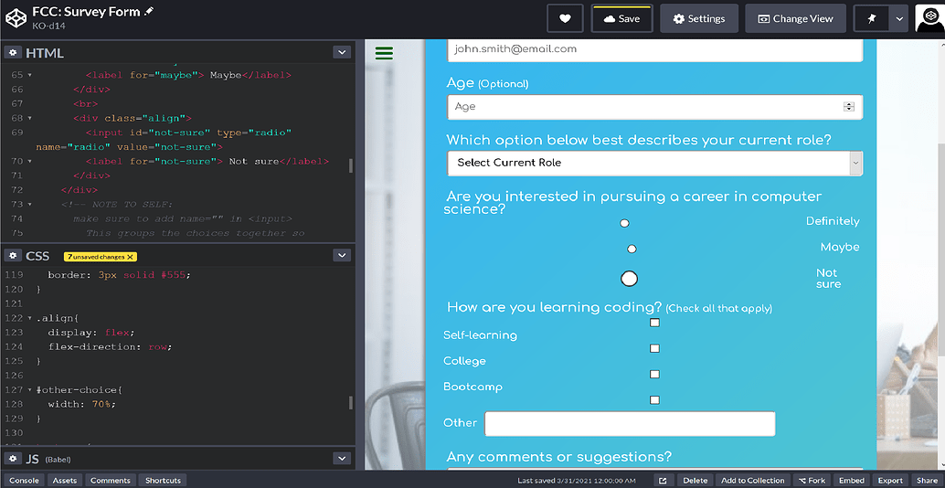 How to align checkbox and radio buttons - HTML-CSS - The freeCodeCamp Forum