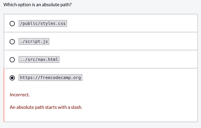 absolute relative path