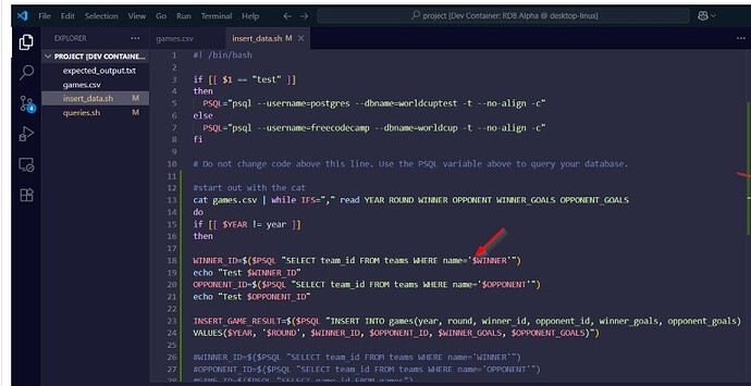 games select statement screenshot