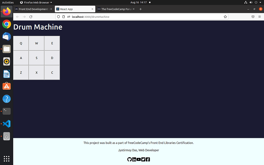 Responsive CSS part breaks in DRUM MACHINE challenge HTMLCSS The