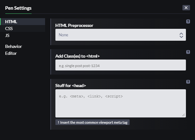 codepen-settings