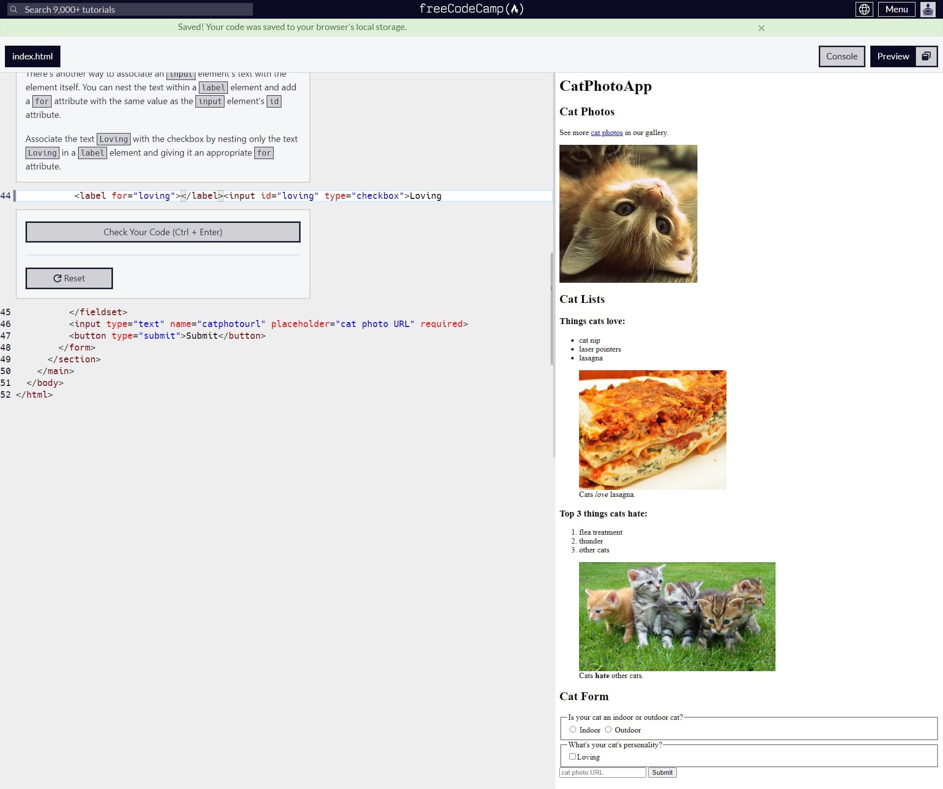 Html step 56 learning help html css the freecodecamp forum