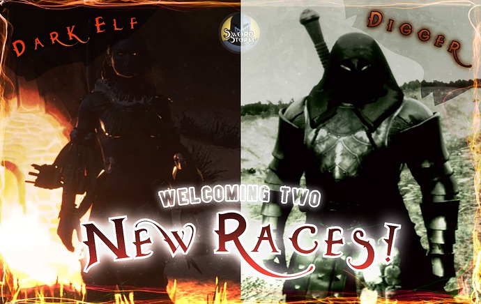 The Dark Elves from the island of Eladune and the mask wearing Diggers!