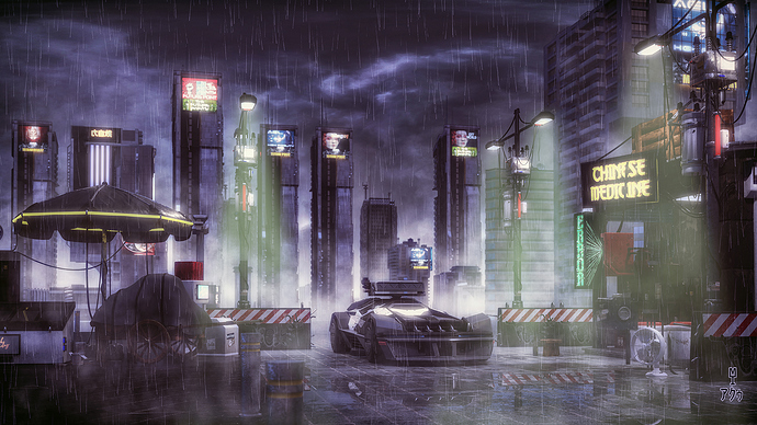 Neo City Splinter in Rain 01 1080