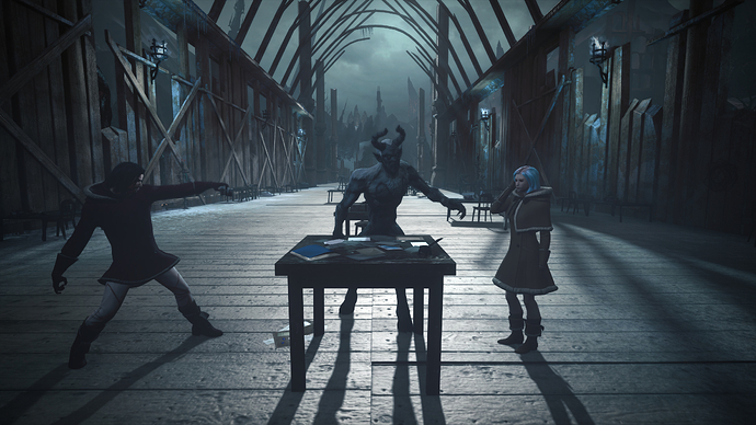 Secret World Legends Krampuskarte Photoshoot