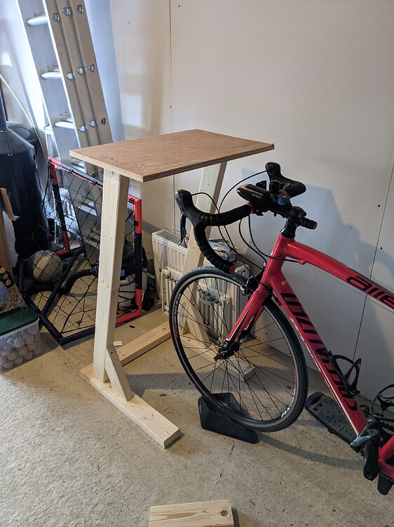DIY Lumber Wood Indoor Cycling Desk General Discussion Zwift Forums