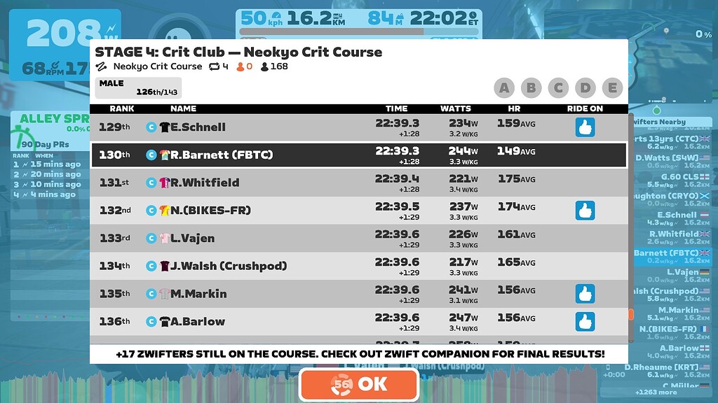 Race Time Error Bugs and Support Zwift Forums
