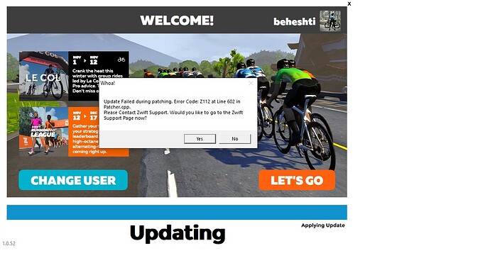 ZWIFT CRASH