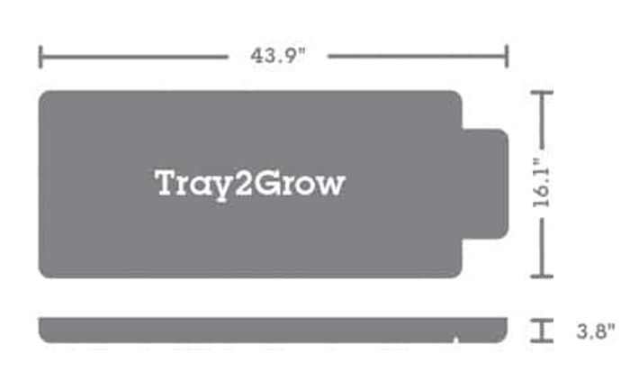 Tray2Grow dimensions