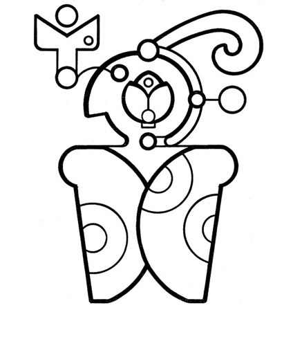 Brian George, Star-Bird, drawing, 1990