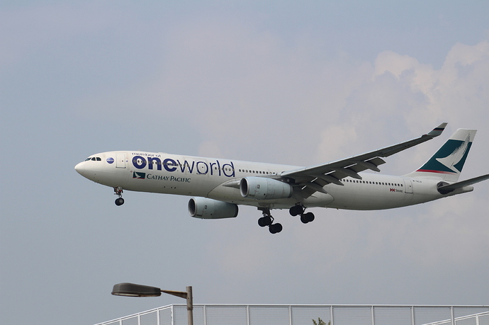 Cathay Pacific Airbus A330-300 Oneworld Livery - Features