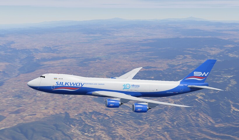 Silk Way West Airlines 747-8F Mexico City-AIFA to Houston