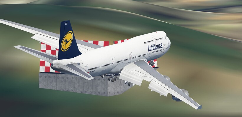 Lufthansa Aviationtag B747-400 紺色 It's not often you catch Lufthansa's Boeing 747-400