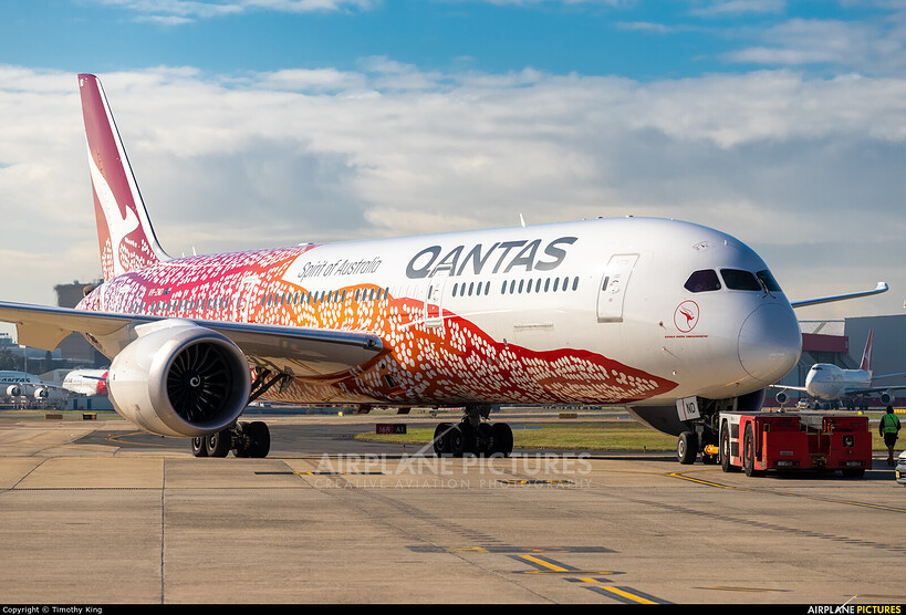 Aviation400 カンタス航空 yam dreaming 787-9 Aviation400 カンタス航空 yam dreaming 787-9 YAM DREAMING