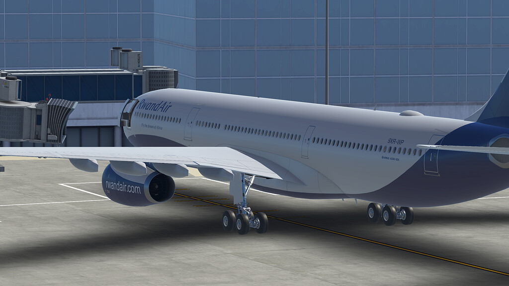 Rwandair Airbus A330-300 Model 1:400 Phoenix with Opened Box