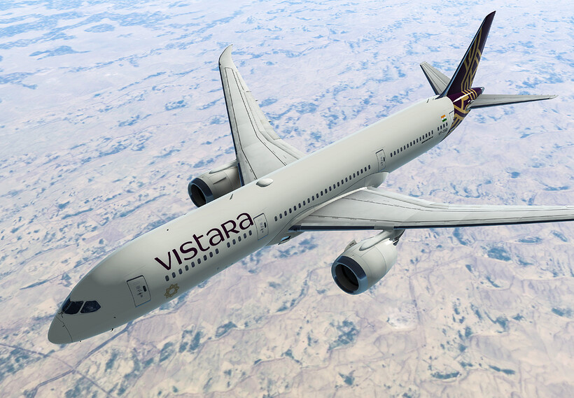 Vistara航空 Boeing 787-9 1/500 herpa 536868 Samolot Vistara Boeing 787-9 Dreamliner – VT