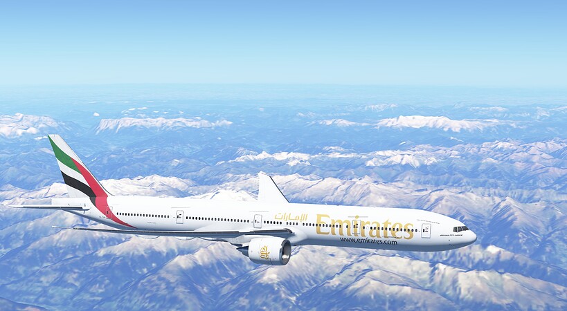 航空機・ヘリコプター Emirates Boeing 777-300ER Emirates | ZRH-DXB | Boeing 777-300ER - Screenshots and