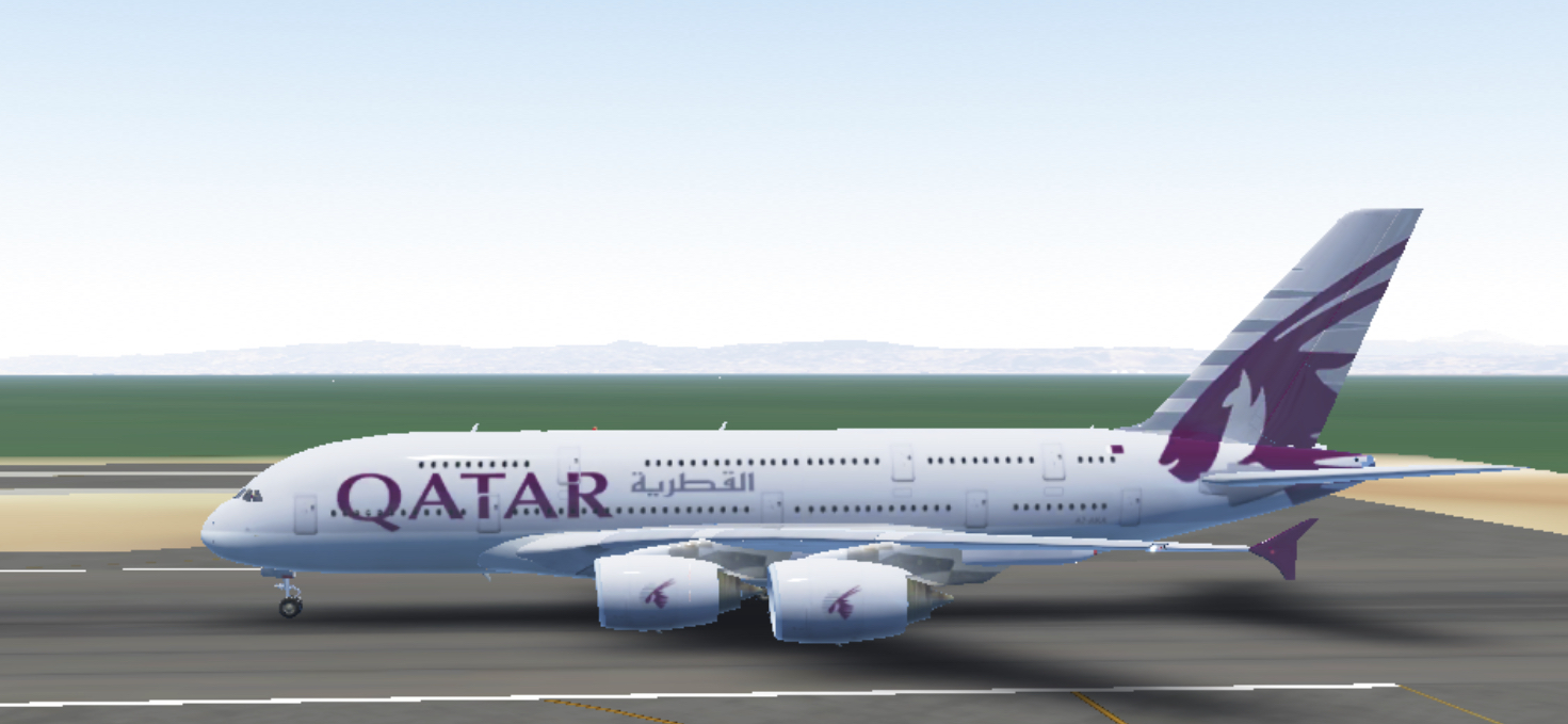 Qatar Airways A380-800　ノーマル塗装 SKYMARKS QATAR A380 1/200 W/GEAR