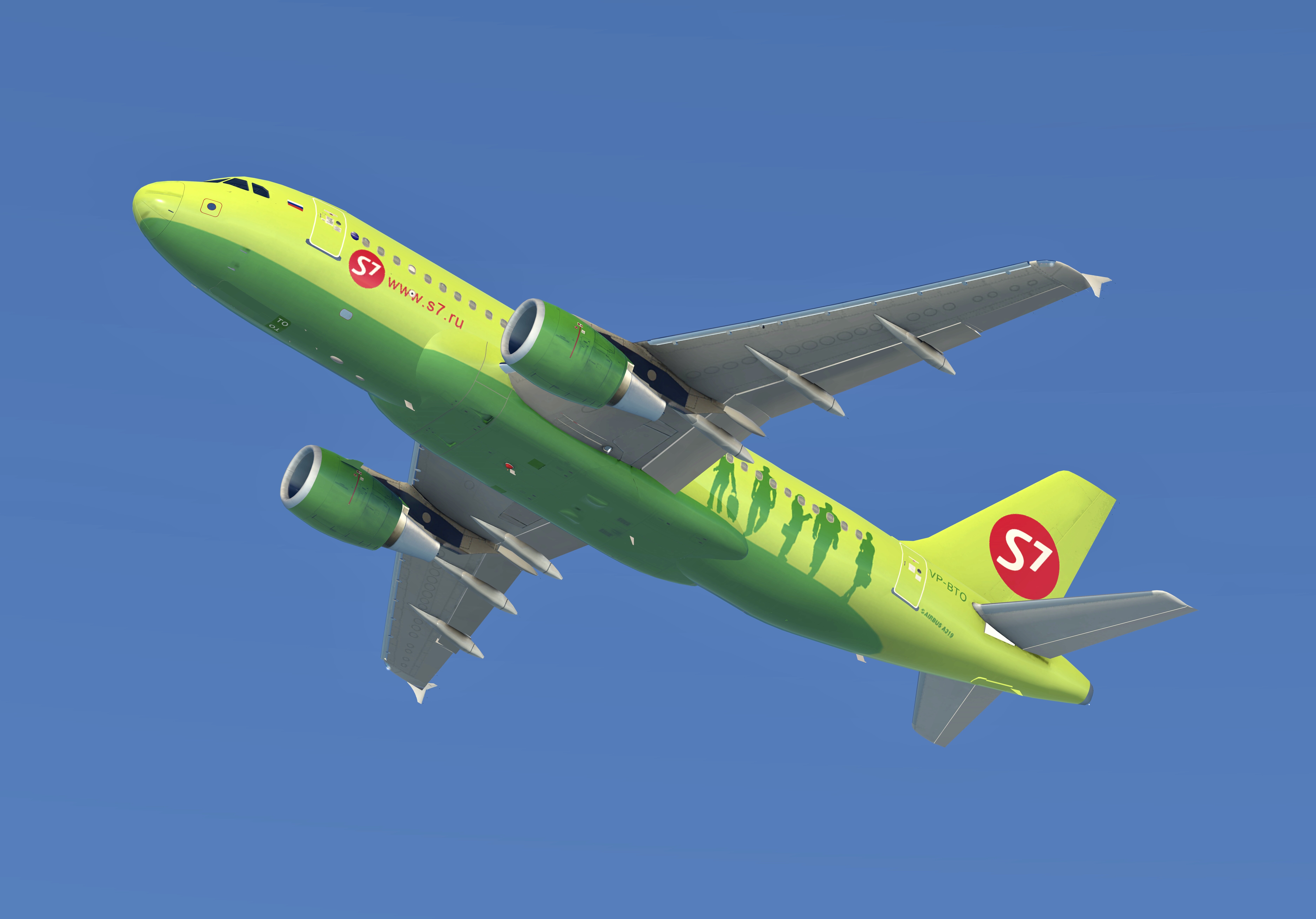 シベリアS7航空 Aviationtag A319 シベリアS7航空 Aviationtag A319