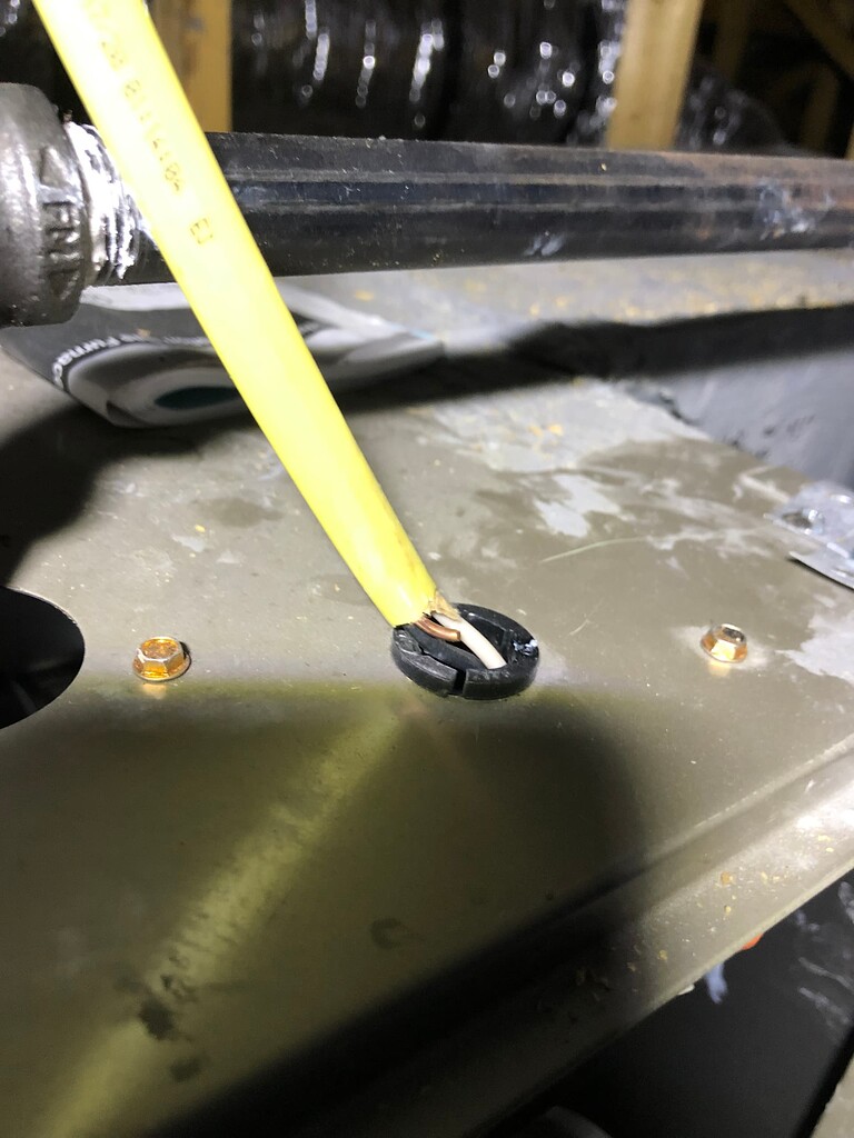 Cut ground wire at romex connecting to furnace Electrical Inspections