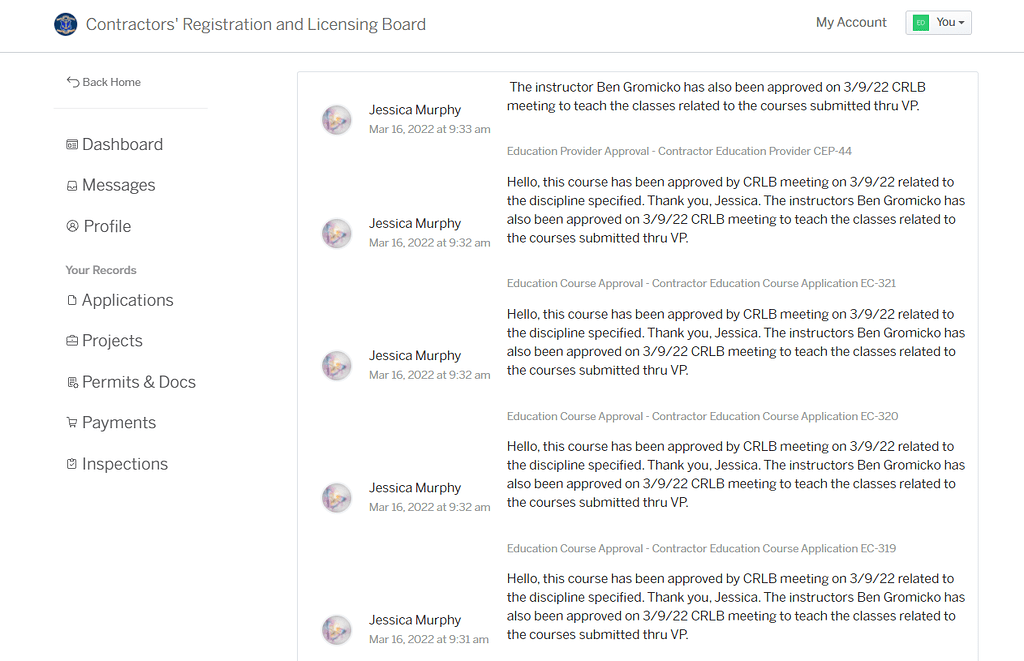 Rhode Island Contractors' Registration and Licensing Board has Approved