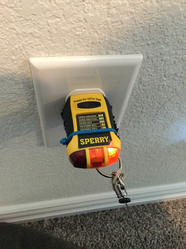 Circuit going from “open neutral” to “correct” after hitting gfci