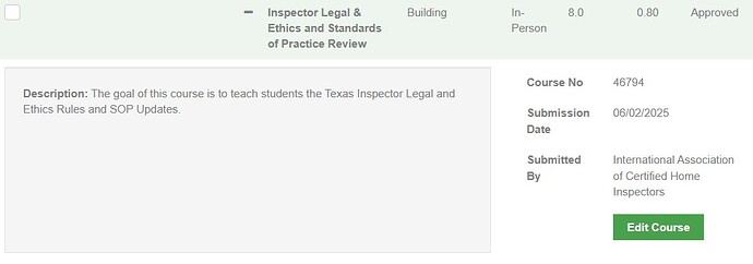 Inspector Legal & Ethics and Standards of Practice Review