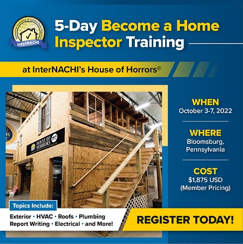Become a Home Inspector Training_October 3-7_PA