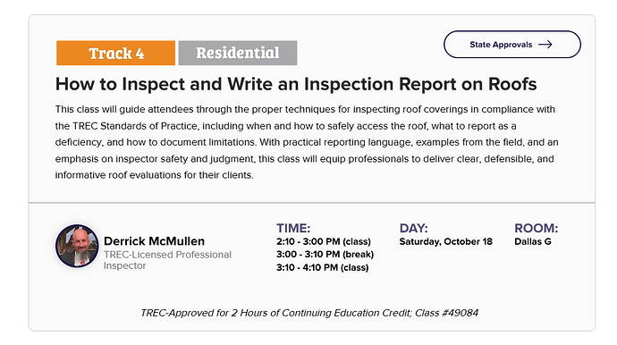 2025 Dallas Con- How to Inspect and Write an Inspection Report on Roofs