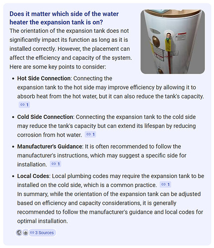 water expansion tank