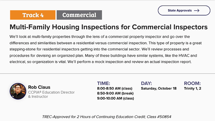 2025 Dallas Con- Multi-Family Housing Inspections for Commercial Inspectors