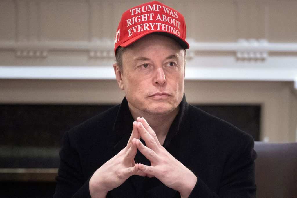 Elon Musk at a Cabinet meeting