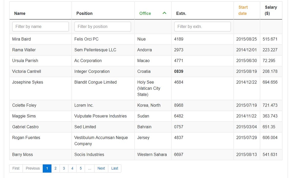 Create a responsive searchable table in Ionic 2 - ionic-v3 - Ionic Forum
