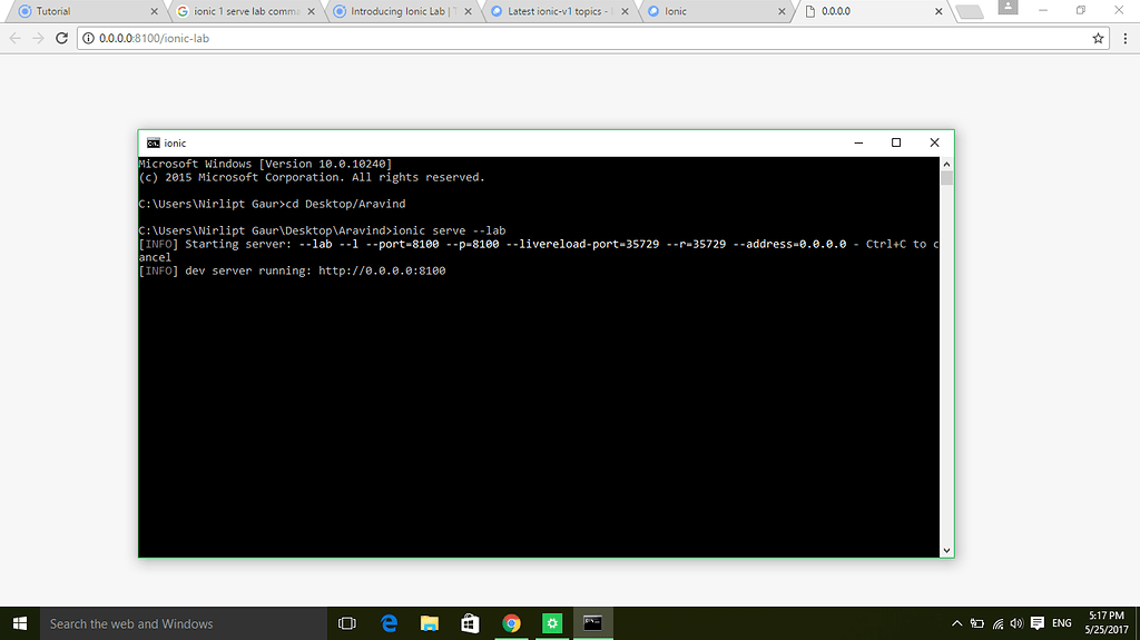 Ionic serve --lab not working after updating to latest Ionic version ...