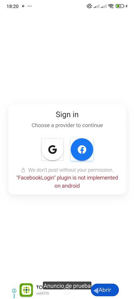 Help with the official Facebook login plugin - Capacitor - Ionic Forum