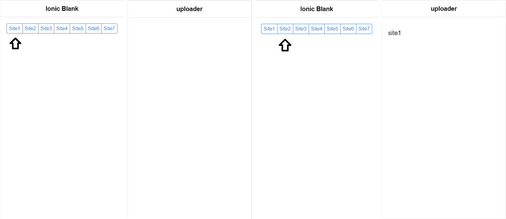 Previous data is displayed during data transfer between pages - Ionic ...
