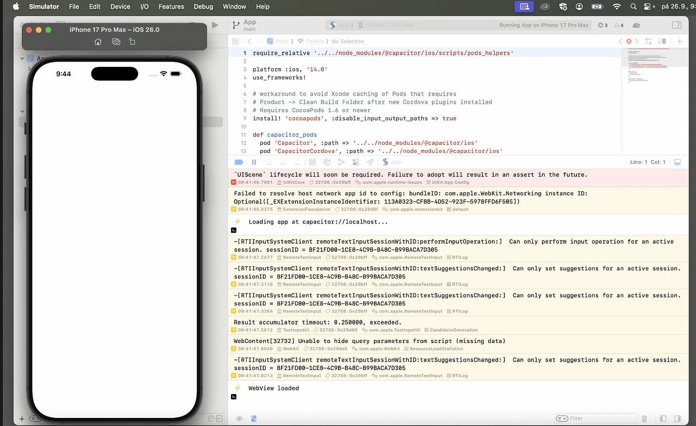 iOS blank screen on app launch - Capacitor - Ionic Forum
