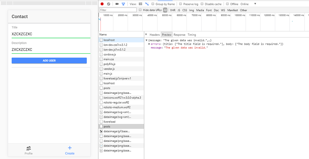 Insert data with rest api - ionic-v3 - Ionic Forum