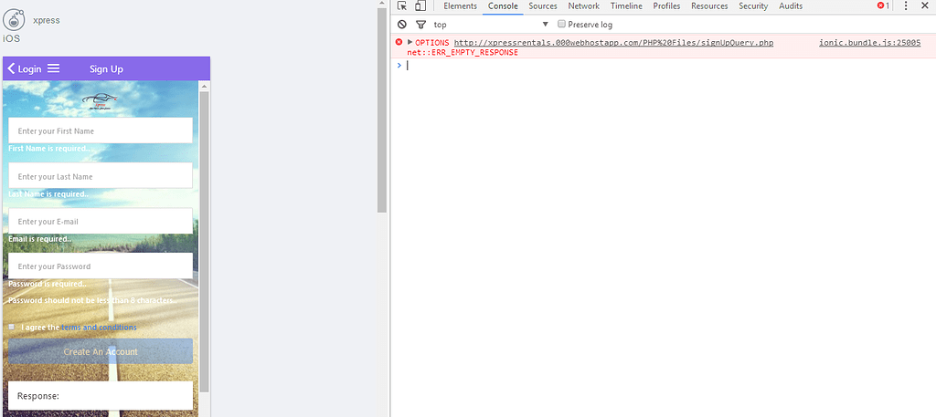 PHP file error in ionic - ionic-v1 - Ionic Forum