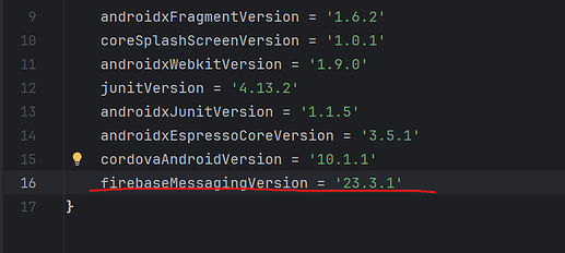 Plugin error “PushNotifications” is not implemented on android ...